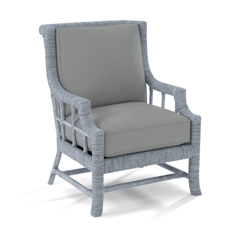 Fauteuil Lafayette, Tissu performance bleu clair; 0851-55, Pacific