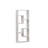Bookshelf, Freestanding Wood Open Bookcase with 5 Cubes, with 2 keyhole hangers, Office Décor Rectangular Storage Shelf