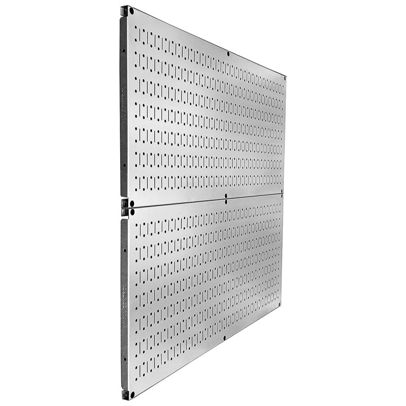 Wall Control Horizontal Pegboard Garage Tool Organizer, Metallic