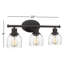 3 Light Seeded Dimmable Vanity Light