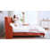 Melaya Wingback Upholstered Platform Bed Frame