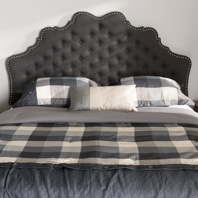 Gedeone Upholstered Headboard, Queen, Dark Gray