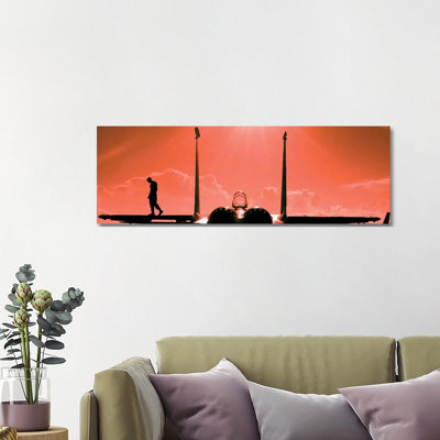 A Crew Chief Pre-Flights a F-15 Fighter Jet for Exercise Cope Snapper, 2002 1 Piece Wrapped Canvas Panoramic Wall Art