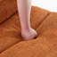 Chaises d'appoint durables en métal, style orange moderne pour le salon ou le bureau