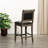 Upholstered Counter Stool with Solid Wood Frame-158232021