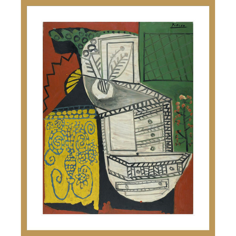 La commode chinoise par Pablo Picasso, impression giclée sur cadre, H 40,73 po x l 33,5 po