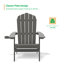 Chaise Adirondack pliante en plastique Shubhika-845593938