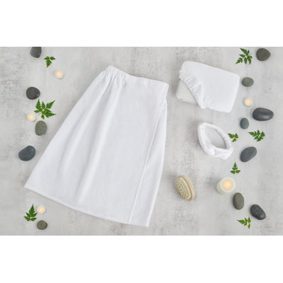 Cotton Sateen Above Knee Bathrobe with Hood