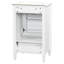 Meuble-lavabo rétro clair de 20 pouces avec lavabo en céramique intégré, armoire en MDF durable avec tablettes de porte et tiroir (blanc)