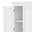 Armoire de rangement haute avec deux tiroirs pour la salle de bain ou le bureau, tablettes personnalisables