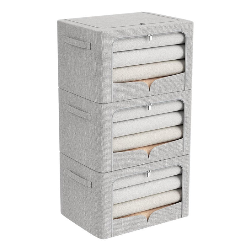 Rebrilliant Fabric Bin, Gray