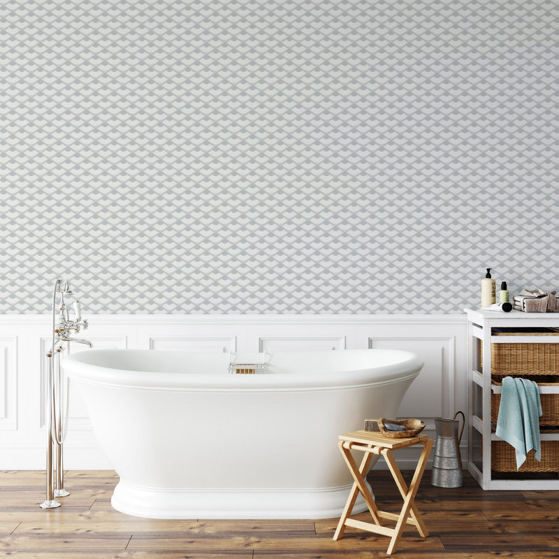 Don't Be Koi - Wallpaper by Julianne Taylor Style, Whale, Faux Grasscloth