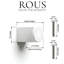 ROUS Hardware Mid-Century Modern Cutout Knob with Sleek Aluminum Design | 1 Count-1060563057