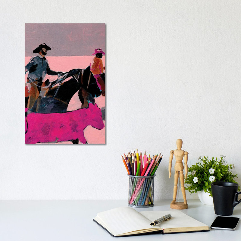 Vaches - Affiche murale - Toile tendue, 12" x 8", Gallery Wrapped Canvas, Sans cadre