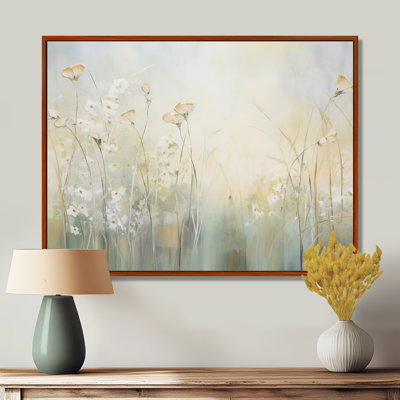 Green Beige Serene Meadows I - Print