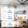 96 Inch Industrial Dc Motor Ceiling Fan, Large Ceiling Fan With 8 Reversible Blades,  5-Speed Remote Control, Home Or Commercial Ceiling Fans For Porch/Garage/Shop, Black