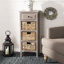 Table de bout en bois massif avec rangement Painswick-465163609