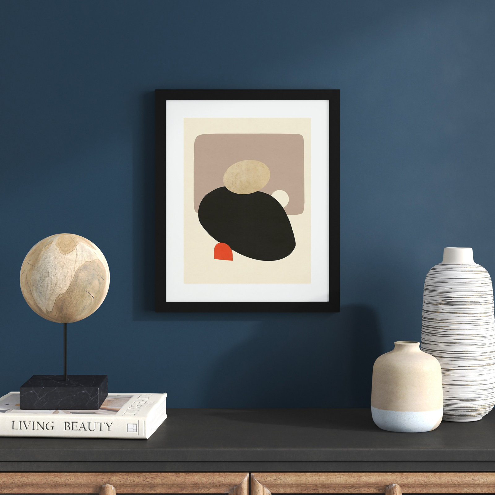 Megalith I by Jacob Green, Black Framed, 17" H x 14" W x 1'' D