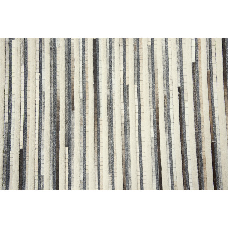 Tapis ivoire / gris Wild Thing, Rectangle 8 pi x 10 pi
