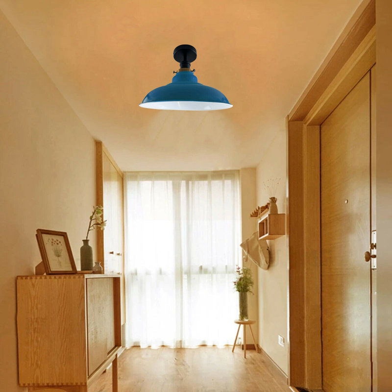 Kunze Flush Mount, Light Blue
