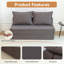 Canapé-lit pliable avec méridienne et matelas-1596166905