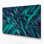 «Geometric Abstraction 73», art mural sur toile bleue