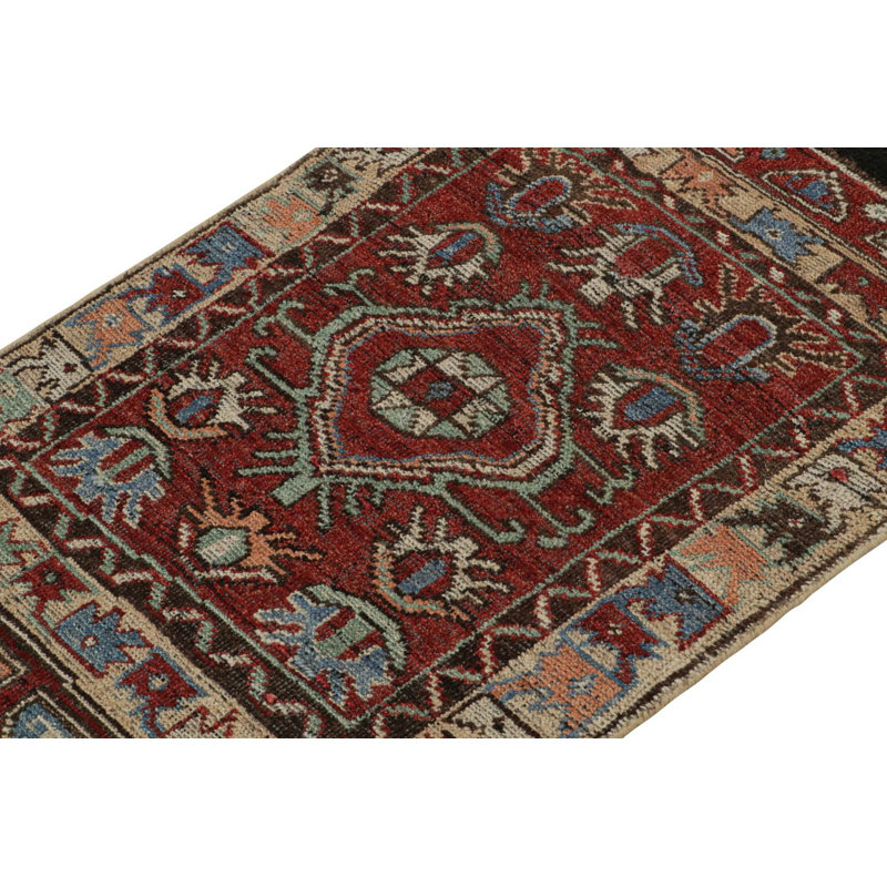 Burano Handmade Kilim Wool Geometric Area Rug, Rectangle 6' x 8'