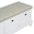 Classic Shoe Bench With Cushion And Three Drawers, Fluted Entryway Bench With Storage For Living Room, Entryway, And Hallways (White), Shoe Storage-1294901877