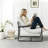 Modern Corduroy Upholstered Accent Chair With Metal Frame-1560718154