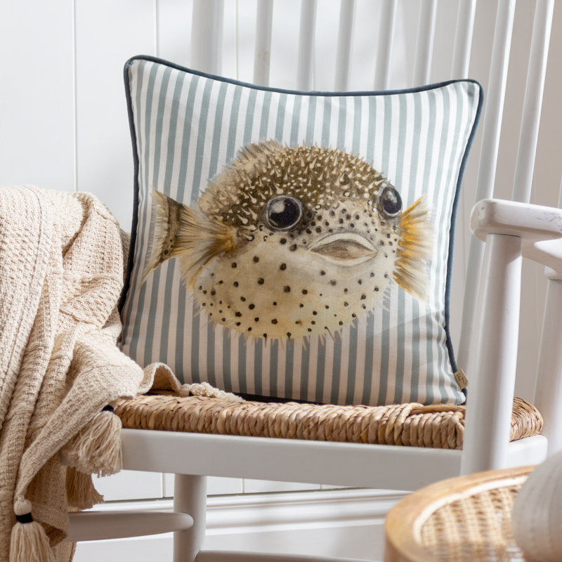 Striped Square Throw Cushion