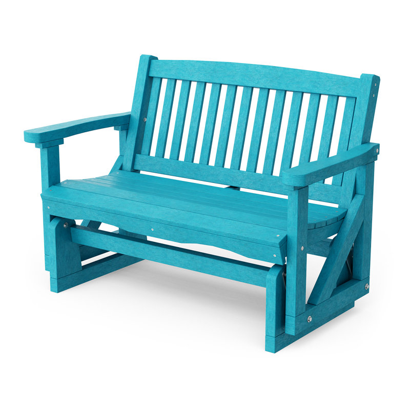Fauteuil oscillant classique Mission, Bleu Aruba
