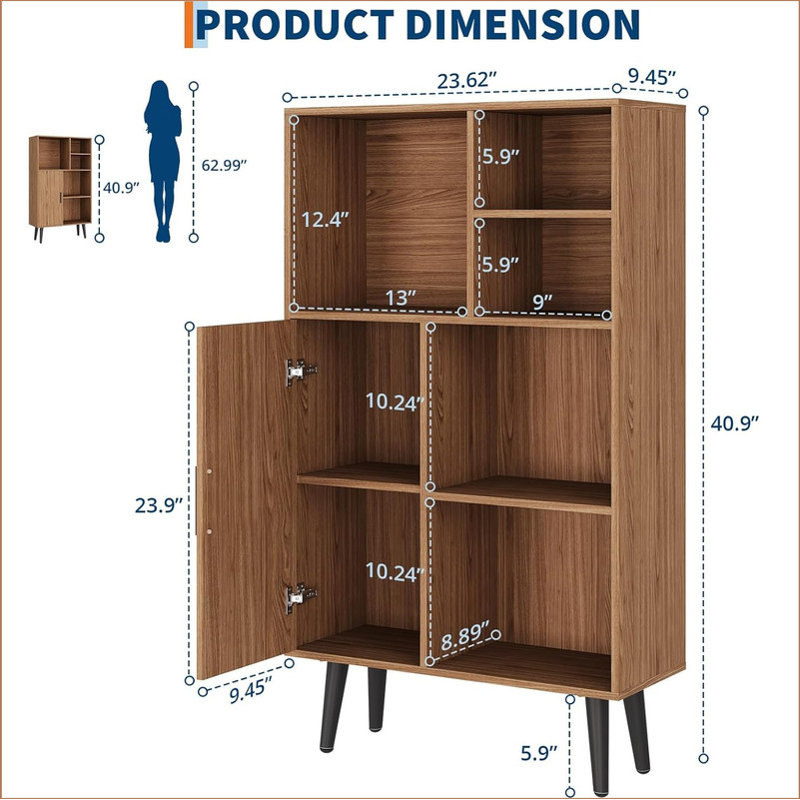 103.9cm H x 60cm W Bookcase
