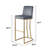 Drucker 30.3'' Stainless Steel Stool-1153407075