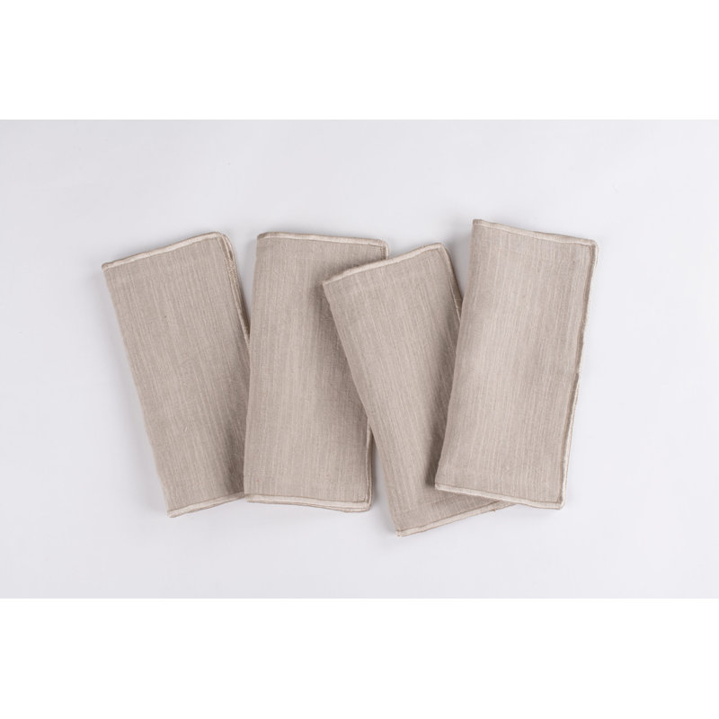 HARKEN COCKTAIL NAPKIN SET (Set of 4), Natural
