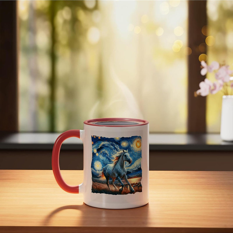 Ceramic Coffee Mug, Red
