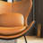 Leather Upholstered Wingback Accent Chair With Pillows