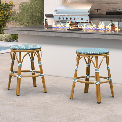 Ensemble de 2 tabourets de bar et tabourets de bar