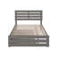 Lit plateforme en bois de qualité supérieure avec pied de lit et lit gigogne Jaqson-49622940-49622941