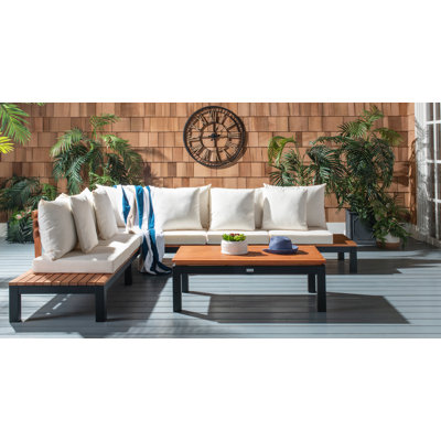 Thalia Acacia 5 - Person Patio Conversation Set with Cushions