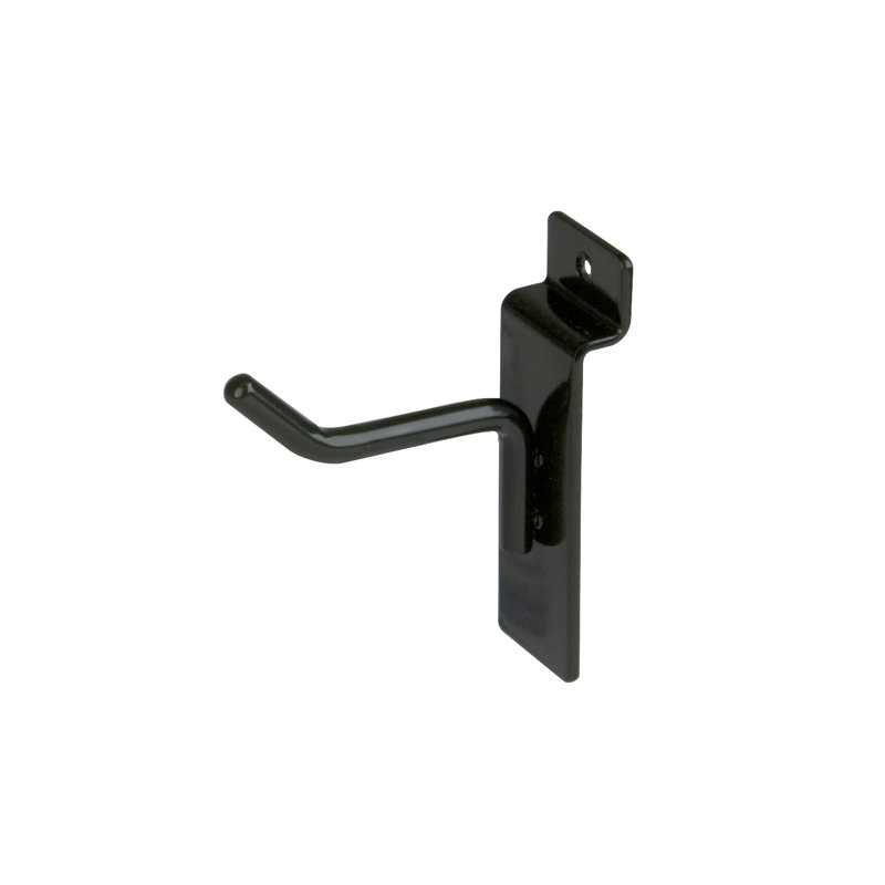 Metal Slatwall Hooks, Black