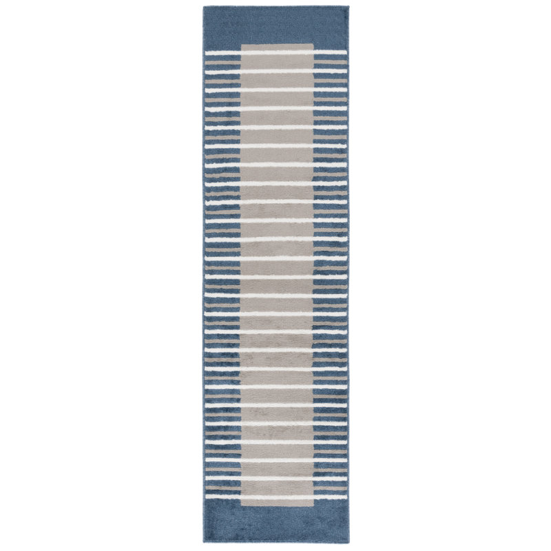 Bedoya Performance Striped Rug, Runner 2'2" x 8'