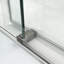 Porte de douche coulissante simple sans cadre à fermeture en douceur de 56 à 60 po x H 76 po, verre trempé 1/4 po (6 mm) avec revêtement antidéflagrant, chrome -119866334
