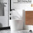 Glossy White Toilet, 1.1/1.6 Dual Flush, Elongated Bowl, Comfort Chair Seat, Height Ceramic Toilet With Flush System, , Height, Soft Close 001