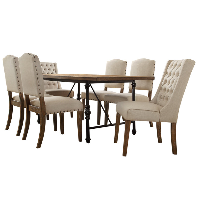Aldrina 6 - Person Four Leg Dining Set