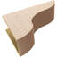 Corbeau TimberThane en bois de cèdre brut classique de l 9 po x P 27 po x H 18 po, brun clair apprêté-88289536