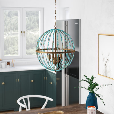 Rahman 4 - Light Dimmable Globe Chandelier