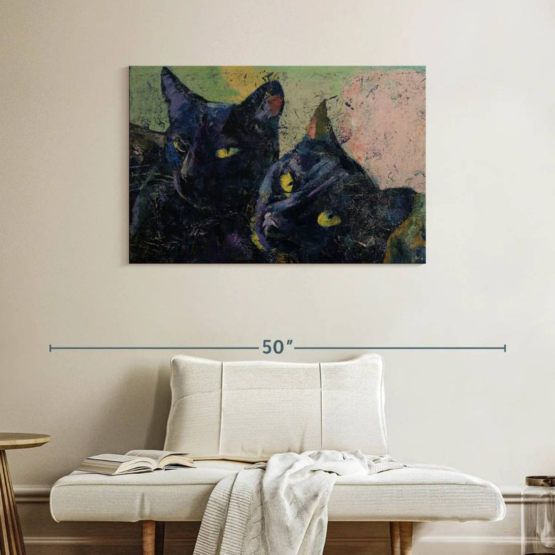 Brampt Black Cats, 26" H x 39" W