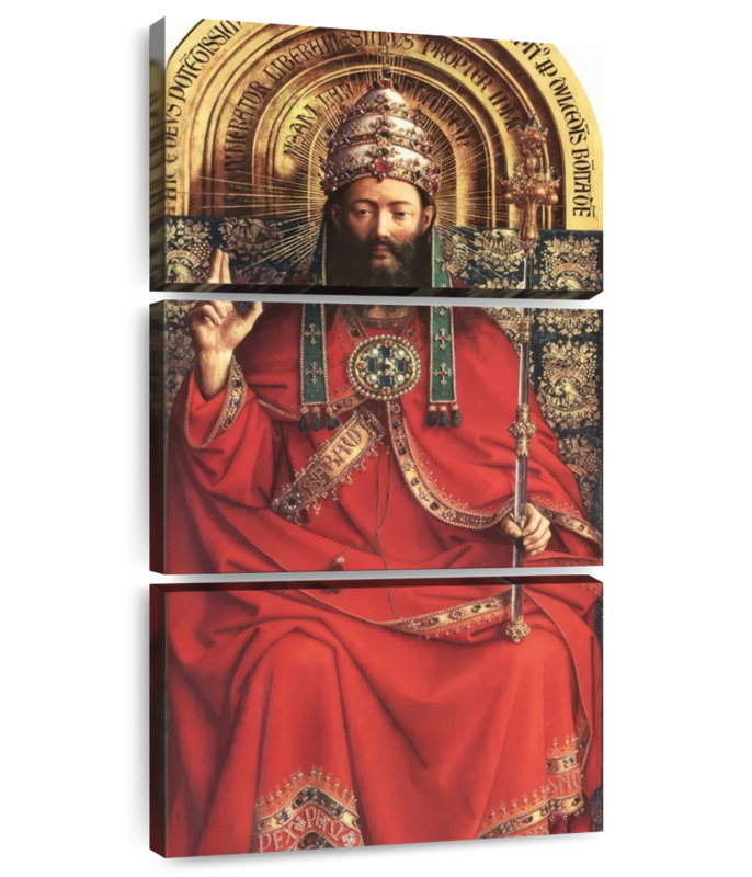 Le retable de Gand - Dieu tout-puissant, H 32 po x l 15 po