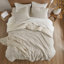 Ensemble 3 pièces d'édredon surdimensionné en coton matelassé pour lit double / grand-130217755