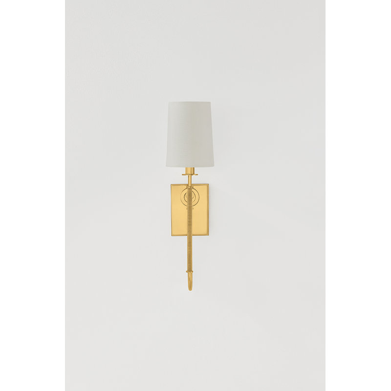 Glenmont Wall Sconce in Aged Brass, Gold